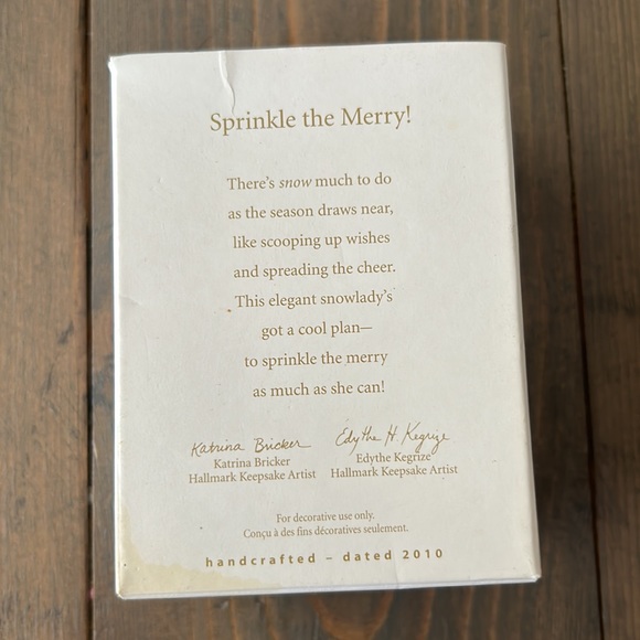 Hallmark Snowman Sprinkle the Merry Ornament - Picture 2 of 4